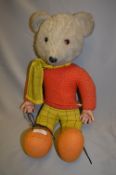 Plush Fur Rupert Bear Soft Toy