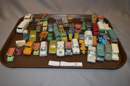 Tray Lot; Approximately 50 Lesney and Matchbox Diecast Vehicles