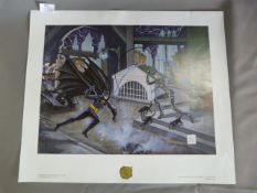 DC Comics First Team Press Lithograph Print 