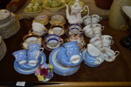 Collection of Assorted Tea Ware; Cups, Saucers and Part Tea Sets