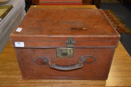 Brown Leather Case and Contents Pictorial Knowledge Books