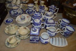 Collection of Blue & White Willow Pattern Tea and Dinner Ware etc.