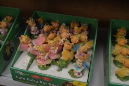 *Tray of Sixteen Cute Fairy Popsticks