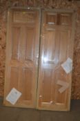 *Pair of Oak Six Panel Doors 1981x660