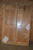 *Pair of Oak Six Panel Doors 1981x660