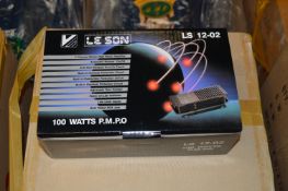 *Box Containing Six Leeson 100W Power Amplifiers Model:LS12-02