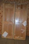 *Pair of Oak Six Panel Doors 1981x660