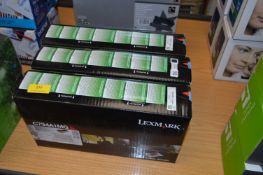 *Three Lexmark Toner Cartridges C734A1MG