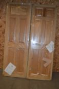 *Pair of Oak Six Panel Doors 1981x660