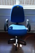 *Gas Lift Office Chair (Blue)