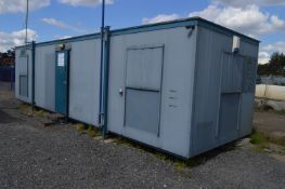 *32x10ft Jack Leg Office Divided into Two Offices, Canteen and Toilet