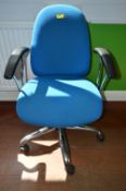 *Gas Lift Office Chair (Blue)