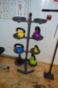 *Kettle Weight Rack with Weights