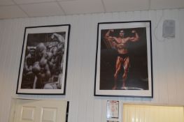 *Three Gymnasium Bodybuilder Prints