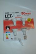 *Four LED GU10 Dimmable Light Bulbs