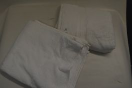 *Two Luxury Bath Towels (White)