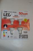 *Four LED GU10 Dimmable Light Bulbs
