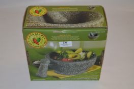 *Natural Stone Mortar & Pestle