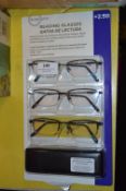 *Three Pairs of Design Optics Reading Glasses +2.50