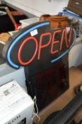 *Neon LED Open Sign