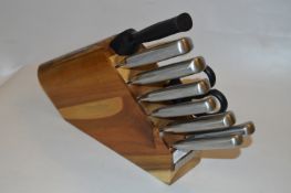 *Sabatier Stainless Steel Ten Piece Knife Set