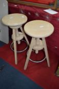 Pair of Revolving Top Barstools