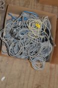 *Box Containing Assorted Network Cables