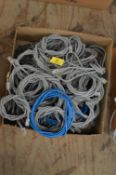 *Box Containing Assorted Network Cables