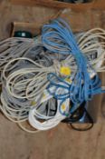*Box Containing Assorted Network Cables