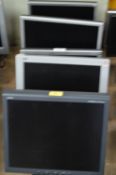 *Six Assorted Flatscreen Computer Monitors
