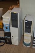 *Six Assorted Desktop PCs Including Server