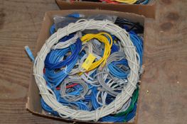 *Box Containing Assorted Network Cables