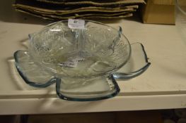 Two Glass Serving Plates