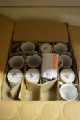 Box Containing Forty Eight Rayware Milan Fine Porcelain Mugs