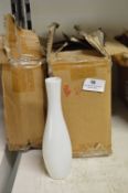 Twenty One White Porcelain Specimen Vases