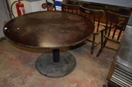 Circular Table on Pedestal Base