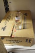 Box Containing Twenty Four Charles Wells Branded Pint Glasses