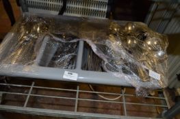 Grey Cutlery Tray Containing Assorted Bead Pattern Cutlery