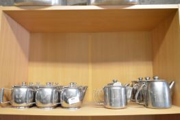 Fifteen Stainless Steel Teapots