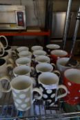 Fourteen Polka Dot Mugs