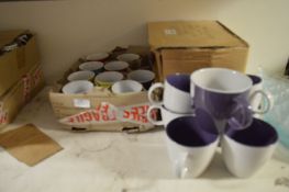 Twenty Four Assorted Coloured Mugs