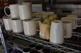 Fifteen Large Mugs and Seven Others
