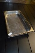Four Shallow Bain Marie Inserts with Covers