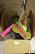 Box Containing Assorted Nickabocka Glory and Banana Split Glasses