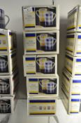 Five Boxes of Blue & Yellow Scotty Mugs