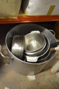 Large Aluminium Containing Assorted Cookware