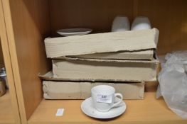 Eighteen Espresso Cups and Saucers