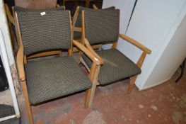 Ten Occasional Chairs with Upholstered Seats and Backs