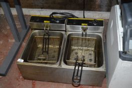 Buffalo Countertop Two Basket, Two Compartment Fryer