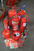 *Assorted Fire Extinguishers, Fire Bells and Signs